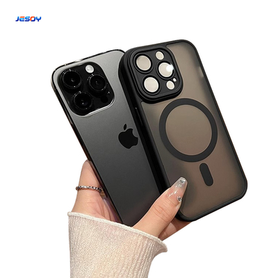 Lens Film Shockproof Magnetic Magsafe Phone Case for iPhone 16 15 14 Pro Max