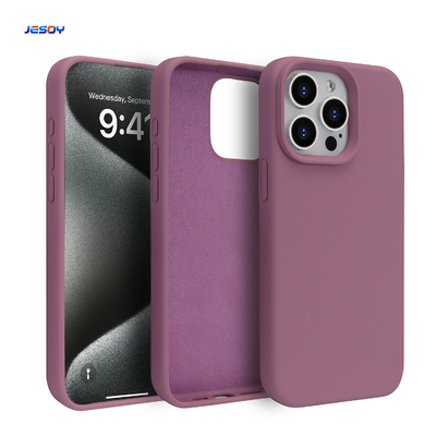 Cuerpo de teléfono móvil de silicona anti arañazos a prueba de golpes con iPhone 16 15