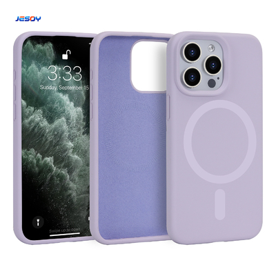 Magsafe Liquid Silicone Mobile Phone Cover Waterproof For IPhone 16 15