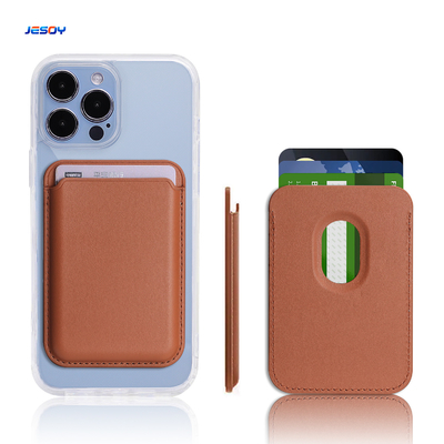 PU Leather Phone MagSafe Wallet Stand For IPhone And Samsung