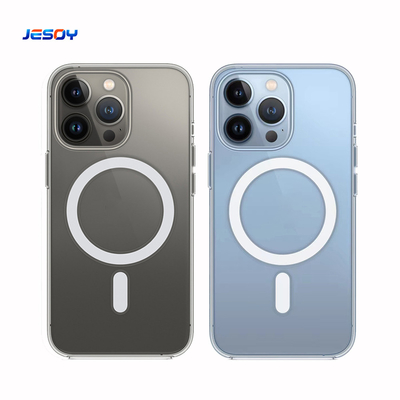 Stylish Crystal Clear Shockproof Magnetic Phone Case Magsafe For iPhone 15 16 Pro Max
