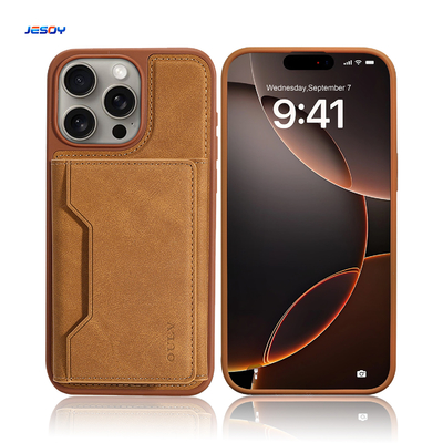 Pu Leather Mobile Case Cover Magnetic Magsafe Shockproof For IPhone 16 15