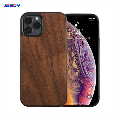 TPU Bumper Shockpoof Wooden Bamboo Phone Cover For IPhone And Samsung