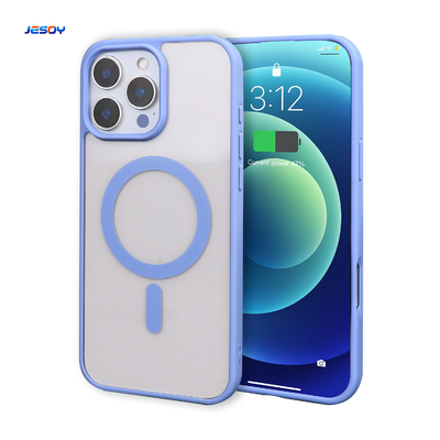 Cubierta de teléfono magnético Tpu de colores Capa de teléfono celular Compatible con MagSafe