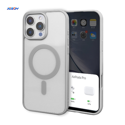 غلاف هاتف مغناطيسي شفاف خلفي Tpu مضاد للصدمات لجهاز iPhone Case 16 15 Pro Max