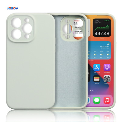 Custom Real Liquid Silicone Phone Case Microfiber Lining For IPhone 16 15