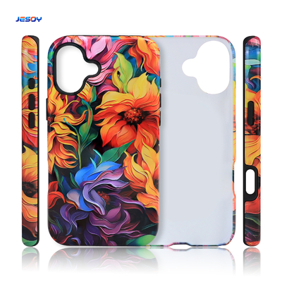 Sublimation Blank Phone Case 3D 2 in 1 Cover TPU Blank Printable for iPhone 16